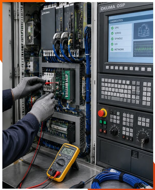 Ремонт систем ЧПУ Okuma OSP в Сочи